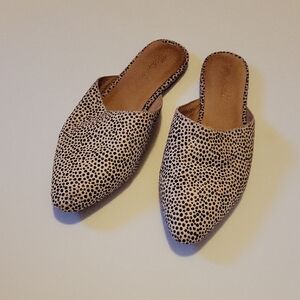 Madewell Remi Mule In Leopard Calf Hair